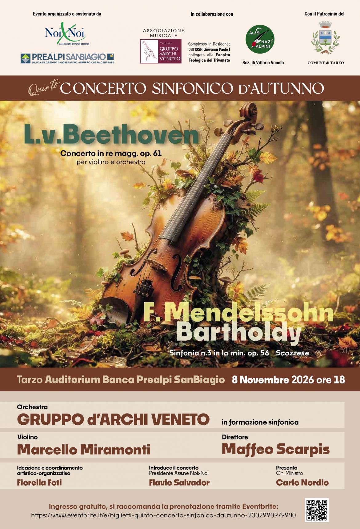 QUINTO CONCERTO SINFONICO AUTUNNO 